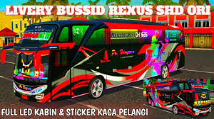 This is a limited edition application, where the application is limited to a bus display that is filled with livery bus simulator hd full sticker where the style and color of the image displayed on the bus body is very interesting. Livery Bussid Rexus Shd Ori Po Haryanto Youtube
