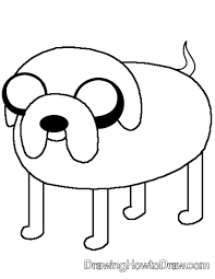 draw jake the dog from adventure time