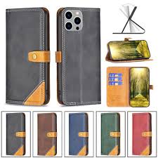 leather wallet folding case cover