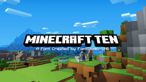 Based on the popular indie game minecraft, this font is inspired by the main game logo with alternate cracked version included and a selection of minecon characters as well. Minecraft Ten Font Nubefonts Fontspace