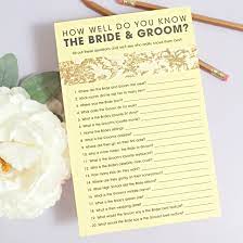 Free printable bridal shower games including bridal shower bingo, word scramble, word search, how well do you know the bride & more! Free How Well Do You Know The Bride Groom Game