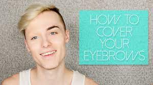 how to cover your eyebrows with makeup