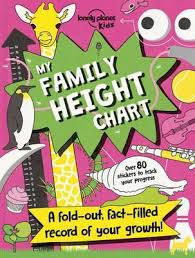 My Family Height Chart Lonely Planet Kids 9781786576880