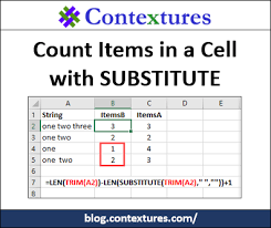 Count Items In A Cell With Substitute Contextures Blog