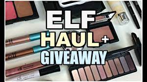 new elf makeup haul giveaway you