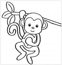 Dexterous monkey stands in his arms. Monkeys Free Printable Coloring Pages For Kids