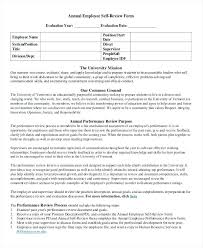 Employee Performance Review Template Yearly Employee Review