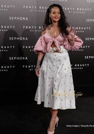 chic at fenty beauty launch in madrid