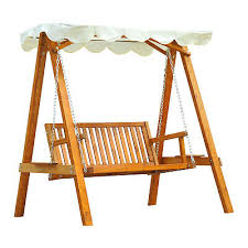 Outsunny 2 Seater Wooden Garden Swing