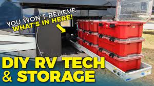 diy rv storage hacks and tips in a