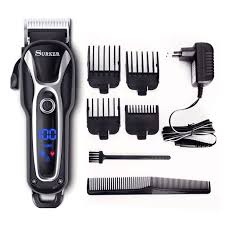 Find a wide selection of men's hair clippers and trimmers, including moustache, beard trimmers, barber clippers & more— available at walmart.ca at everyday low prices. Surker Sk 80502 Hair Clipper Men S Electric Cordless Hair Trimmer Speed Adjustable Professional Haircut Beard Trimmer Hair Cutting Machine Kit With Ceramic Cutting Head Four Attachment Combs Walmart Com Walmart Com