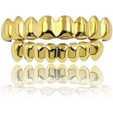 lngoor 18k plated gold grills teeth
