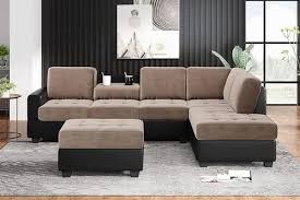 Luxury L Shape Sofa Set With Lounger
