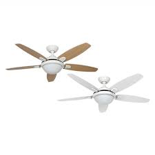 Modern White Ceiling Fan With Light