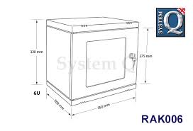 rak006 10 6u wall mount rack cabinet