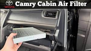 How To Replace A 2012 - 2017 Toyota Camry Cabin Air filter - Change AC Filter  Replacement Location - YouTube