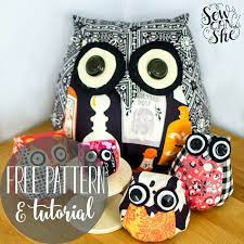 adorable owls free sewing pattern