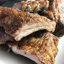 slow roasted dry rub ribs a day in