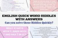 Many other free word searches are available for just about every holiday and season as well as daily word searches both adults and kids will love the challenge and fun these puzzles bring. English Quick Word Riddles For Adults Puzzles Brain Teasers And Riddles Facebook