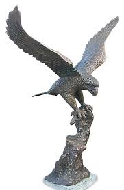 Garden Sculpture Eagle Bronze