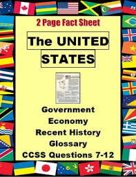 Country Fact Sheet United States 2 Pg Reading Questions