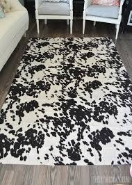 make a faux cowhide rug for under 50