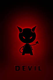 cute dark devil cartoon wallpaper