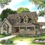 This attractive stone cottage plan comes with an optional attached garage making this a very flexible design. Beautiful Stone Cottage House Plans Small Home Plans Blueprints 136622