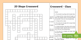 Check spelling or type a new query. 2d Shape Crossword Worksheet Worksheet Maths