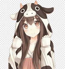 Dairy cattle Anime Kemonomimi, Anime, mammal, manga png | PNGEgg