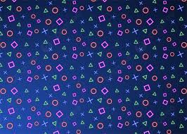 playstation neon sign pattern