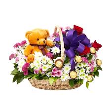 surprise flower gift basket delivery