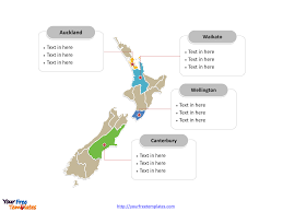 Map of new zealand & articles on flags, geography, history, statistics, disasters current events, and international relations. Free New Zealand Editable Map Free Powerpoint Templates