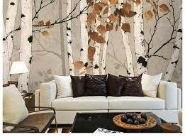 Hand Painted Oil Painting Birch Trees