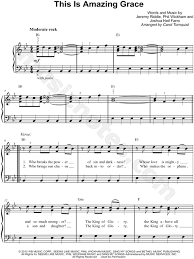 Individual part,piano reduction,set of parts,sheet music single sheet music by john newton: Bethel Music This Is Amazing Grace Sheet Music Easy Piano In Bb Major Download Print Sku Mn0150377