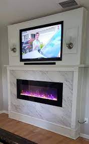 Diy Electric Fireplace Wall Mounted Tv
