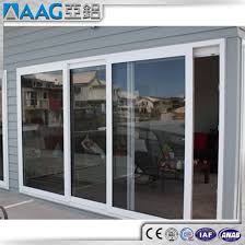 brown aluminum frame sliding glass door
