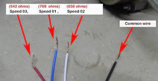 sd wires of fan motor