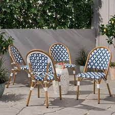 Faux Rattan Outdoor Dining Chair