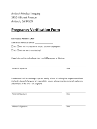 proof of pregnancy form pdf fill