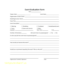 Conference Evaluation Form Templates Feedback Survey Example