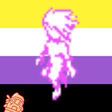 I edited Pink on the non-binary flag! : r/Everhood
