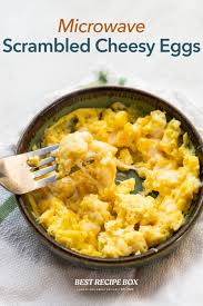 microwave scrambled eggs recipe cheese