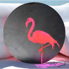 Neon Pink Flamingo With Recycled