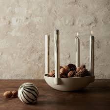 Ferm Living Bowl Candle Holder Ceramic