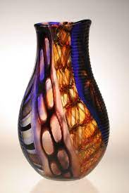 Murano Art Glass Vase By Gianluca Vidal
