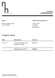 Invoice For Design Work Making An Freelance