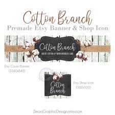 Rustic Banner Design With Cotton