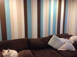 Vertical Stripes Painted Living Room