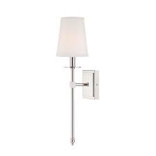 Savoy House Monroe Polished Nickel One Light 5 Inch Wide Wall Sconce 9 302 1 109 Bellacor